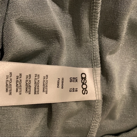 ASOS Women’s Asymmetrical Wrap Midi Dress Size 16 - Picture 9 of 9